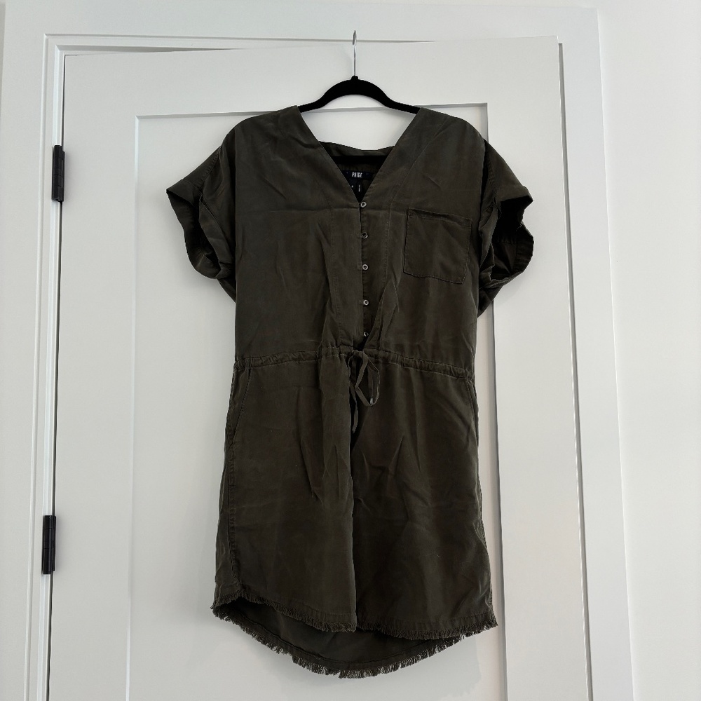 Paige Haidee Dress - olive green